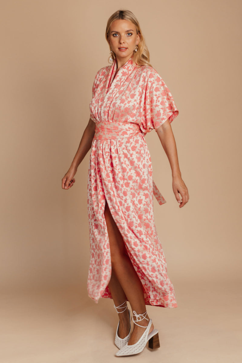 Oversized Floral Kimono Dress bynes new york