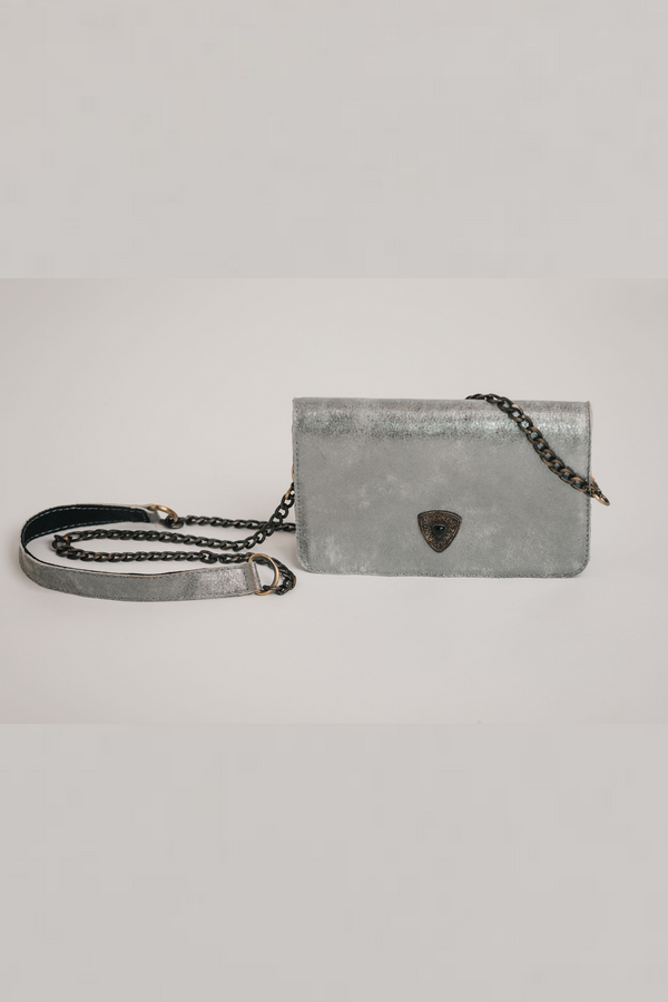 Chain Crossbody Bag - Silver